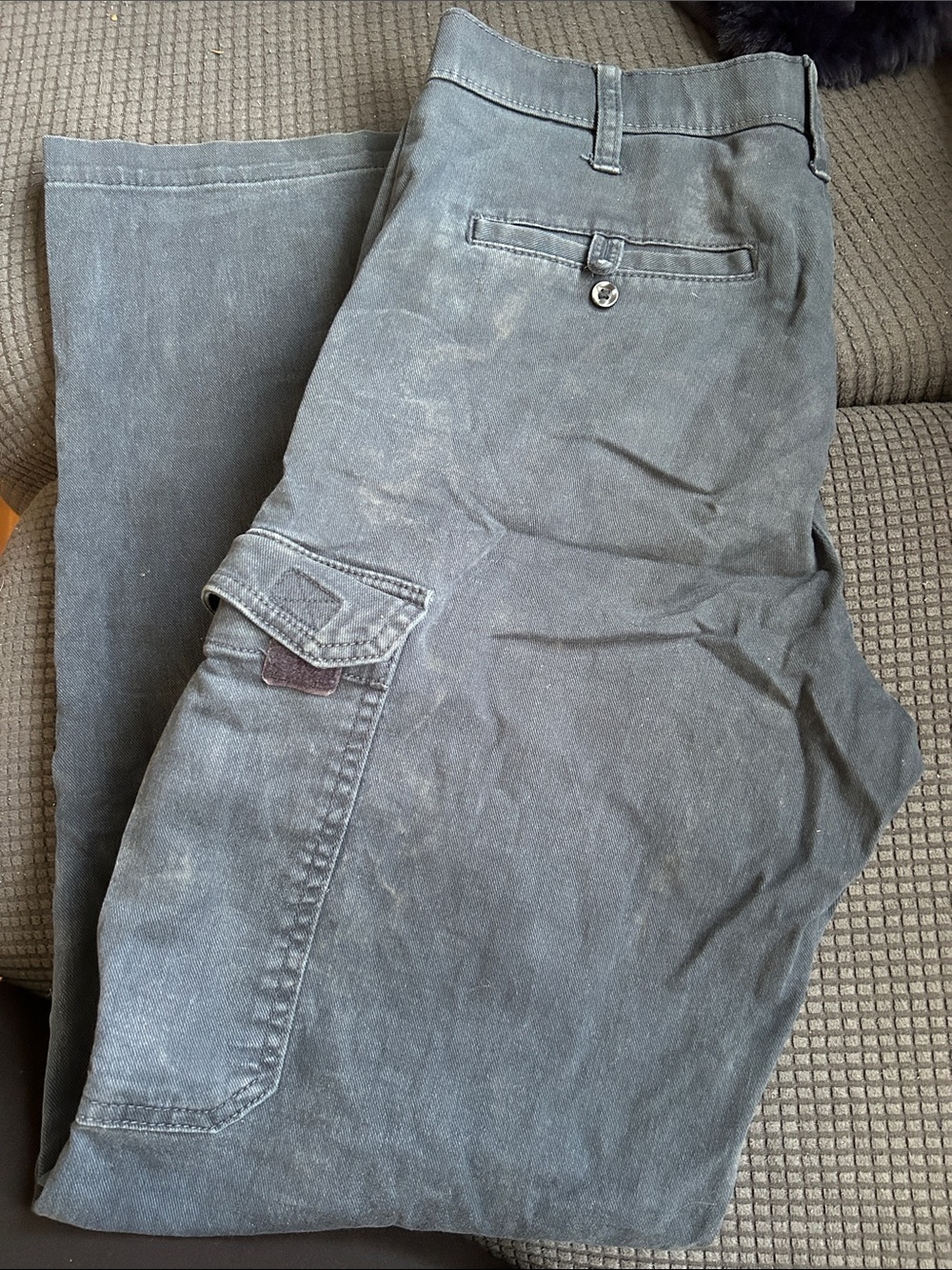 Casual Men's Cargo Pants in Faded Gray - Durable Everyday Wear